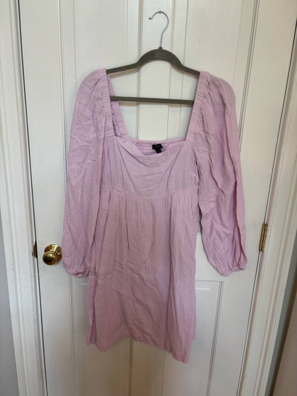 J.Crew Squareneck Soft Gauze Mini Dress